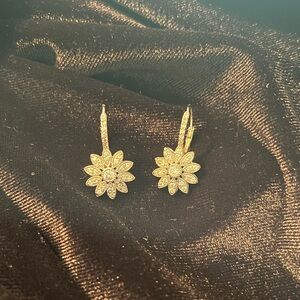 Cubic zirconia Sterling silver earrings